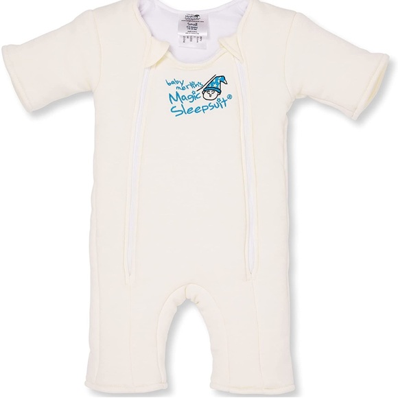 merlins Magic Sleep Suit in light yellow - organic cotton  3-6mo - Picture 1 of 14